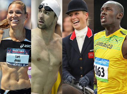Michael Phelps, Usain Bolt, Zara Phillips, Lolo Jones Michael Phelps, Usain Bolt, Zara Phillips, Lolo Jones